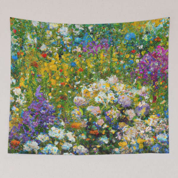Item preview, Claude Monet Garden of Flowers designed and sold by maniacfitness.