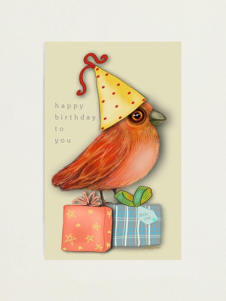 Alternate view of Birthday Bird Photographic Print