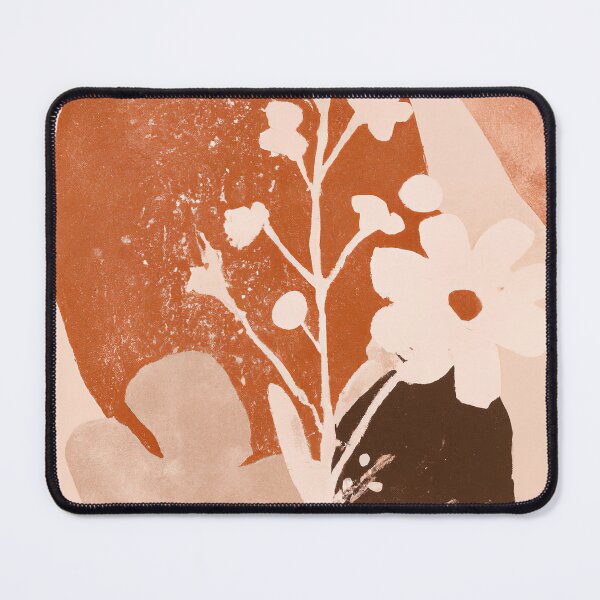 Item preview, New Boho Art Floral - Modern Abstract Art - Orange and Pink Tones designed and sold by Inomaly Art.