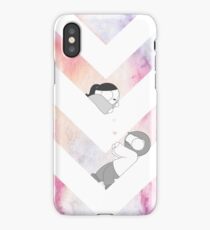 Watercolor Graphic - Pink iPhone Case/Skin