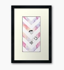 Watercolor Graphic - Pink Framed Print