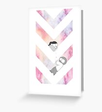 Watercolor Graphic - Pink Greeting Card