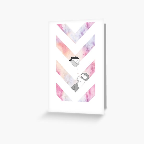 Watercolor Graphic - Pink Greeting Card
