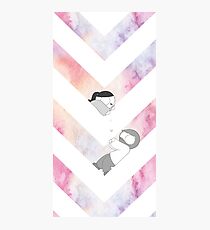 Watercolor Graphic - Pink Photographic Print