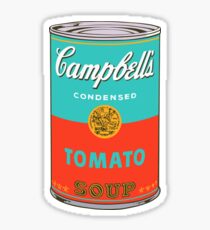Andy warhol campbell's soup can sticker Sticker