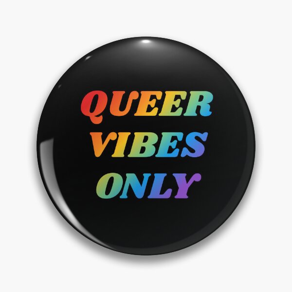 Item preview, Queer Vibes Only rainbow colors designed and sold by Inspirationmotivation.