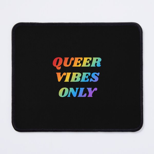 Item preview, Queer Vibes Only rainbow colors designed and sold by Inspirationmotivation.