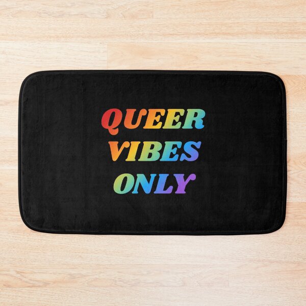 Item preview, Queer Vibes Only rainbow colors designed and sold by Inspirationmotivation.