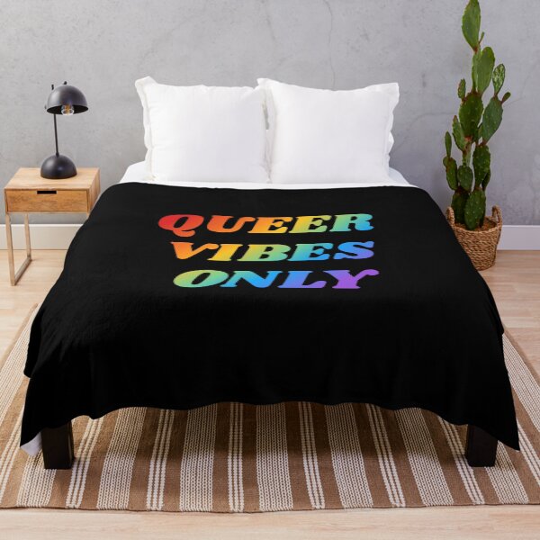 Item preview, Queer Vibes Only rainbow colors designed and sold by Inspirationmotivation.