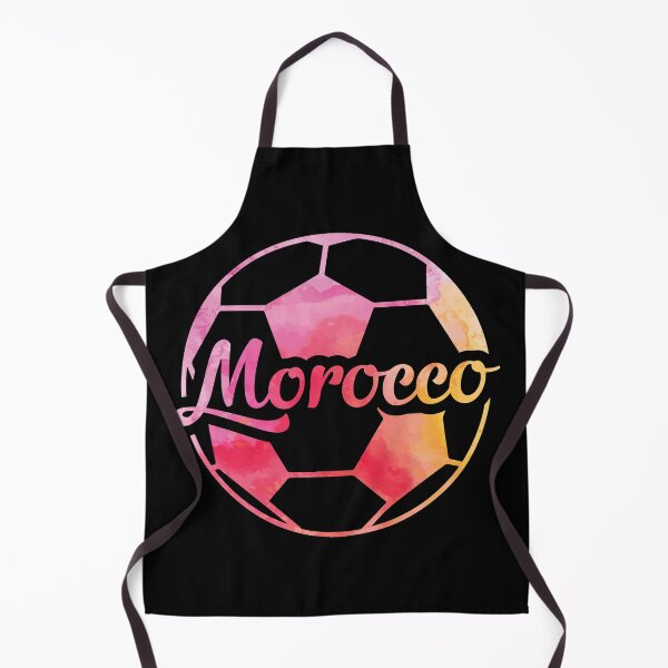 Item preview, Morocco Watercolor Soccer Retro Design designed and sold by CyberneticTees.