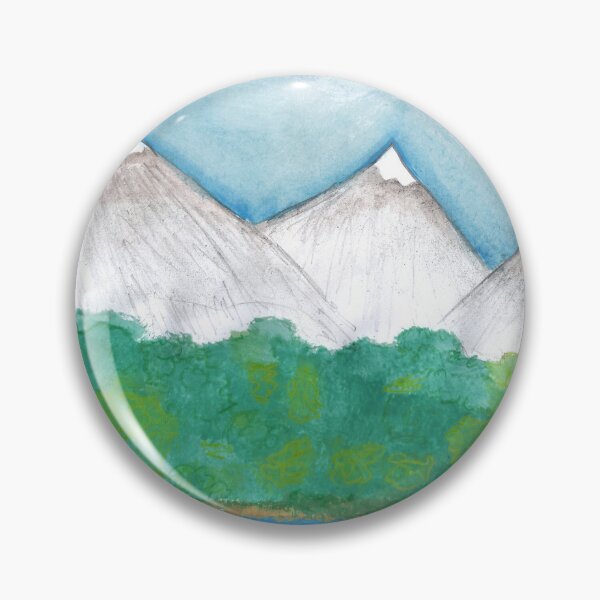 Item preview, Mountains with icy top forest and a lake designed and sold by JuliasArtWorld.
