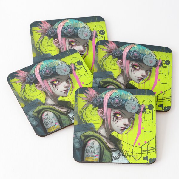 Item preview, Punk girl yellow background designed and sold by IA-Power.