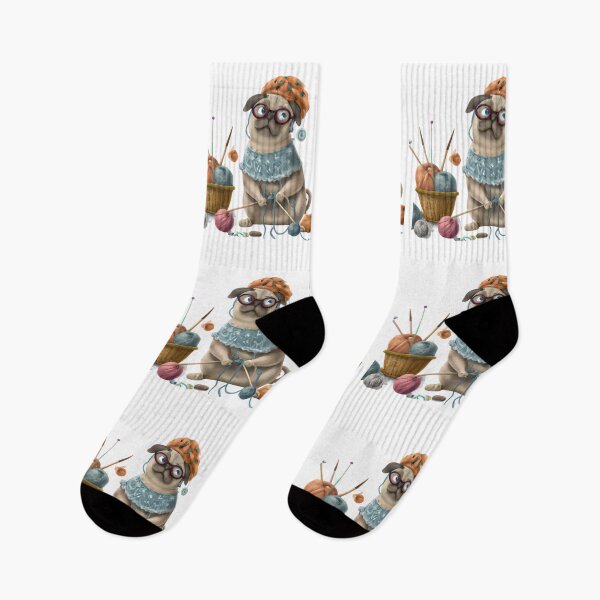 Item preview, Funny cute pug, watercolor pug art for pug lovers and pug owners, pug birthday, pug christmas, dog lover gift designed and sold by Artsareus.