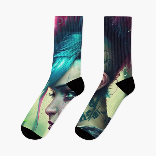Item preview, Punk girl 2077 green background designed and sold by IA-Power.