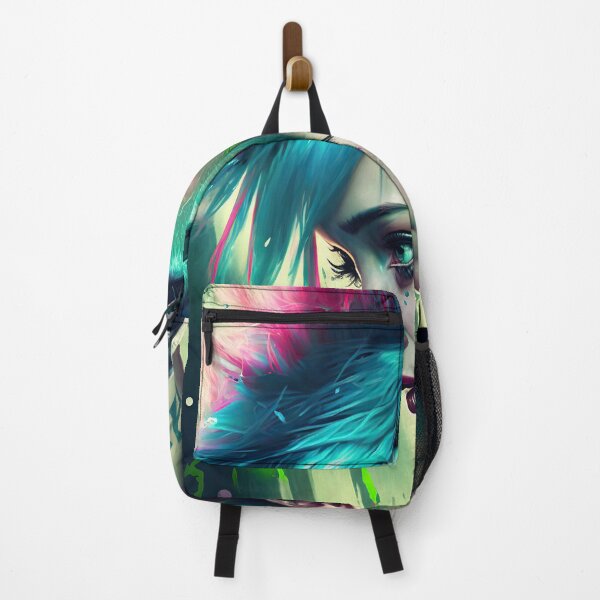 Item preview, Punk girl 2077 green background designed and sold by IA-Power.