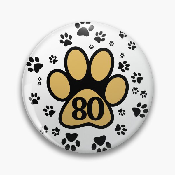 Item preview, 80 - number with animal paws designed and sold by MadandMean.