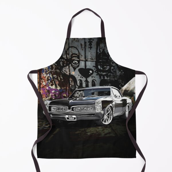 Item preview, Pontiac GTO digital painting on skull graffiti background garage designed and sold by Rz-Fz.
