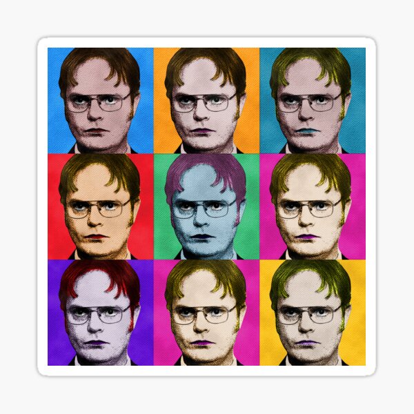 Dwight Schrute Diptych Sticker