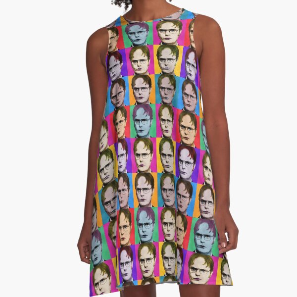 Dwight Schrute Diptych A-Line Dress