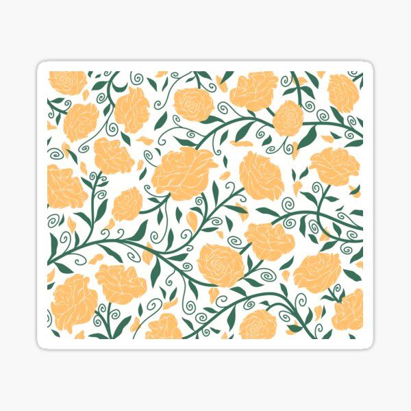 Melon-Orange Roses. Sticker