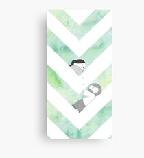 Watercolor Graphic - Green Canvas Print