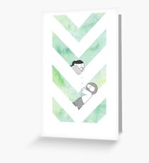 Watercolor Graphic - Green Greeting Card