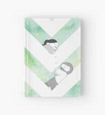 Watercolor Graphic - Green Hardcover Journal