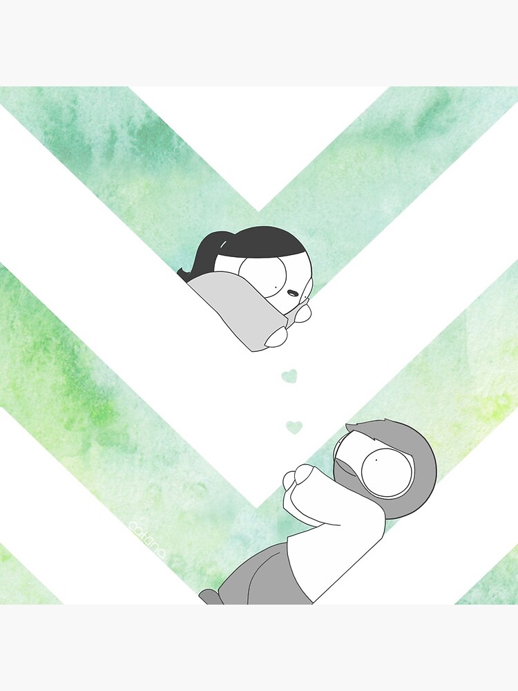 Watercolor Graphic - Green by catanacomics