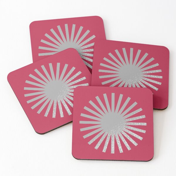 Item preview, Gray Sun on Viva Magenta Pink designed and sold by Ninaeva.
