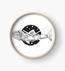White Shark Astronaut Clock