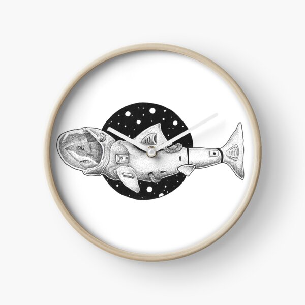 Astronauta de tiburón blanco Reloj