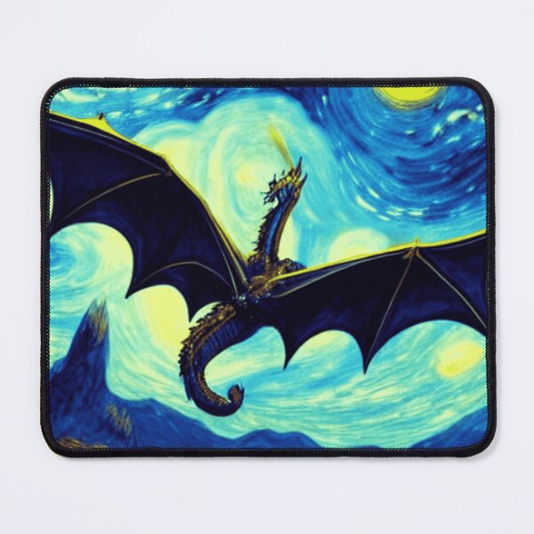 Item preview, Dragon flying in the starry night- starry night designed and sold by Passacagliabusra.