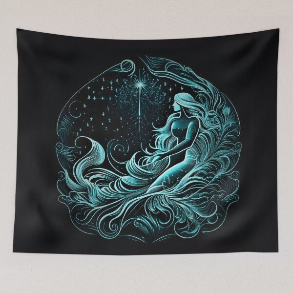 Item preview, Zodiac Sign Aquarius (January 20 and about February 18) designed and sold by NTGUILTY.