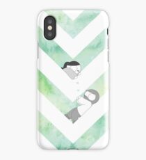 Watercolor Graphic - Green iPhone Case