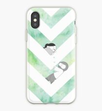 Watercolor Graphic - Green iPhone Case