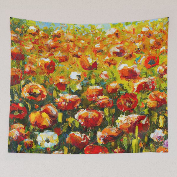 Item preview, Claude Monet Flower Field designed and sold by maniacfitness.