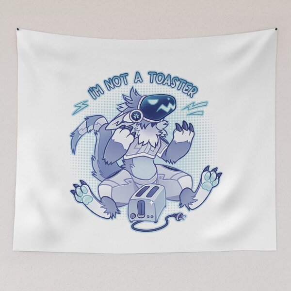 Item preview, Blue Grumpy Protogen  Im not a toaster designed and sold by BrannonErnser.