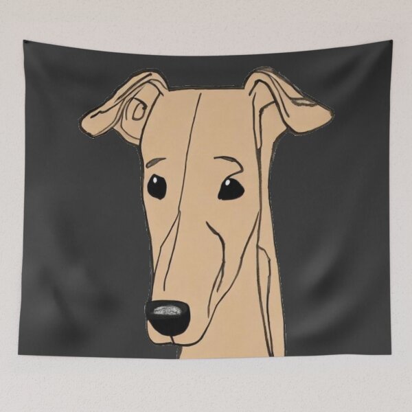 Item preview, Curious Sighthound designed and sold by ODINDISA.