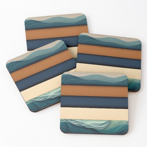 Item preview, Sea and Sand, Relaxing Motif Of Soft Cold and Warm Colors designed and sold by raulmaler.