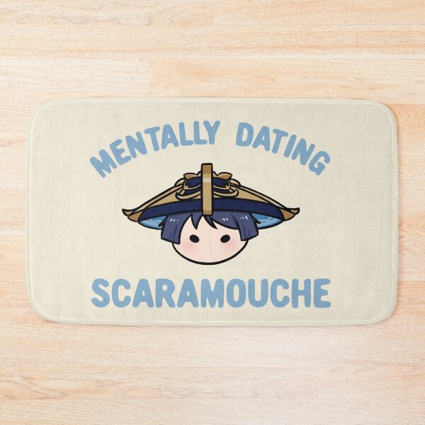 Item preview, Mentally dating Genshin Impact Scaramouche wanderer chibi head text | Morcaworks designed and sold by Morcawork.