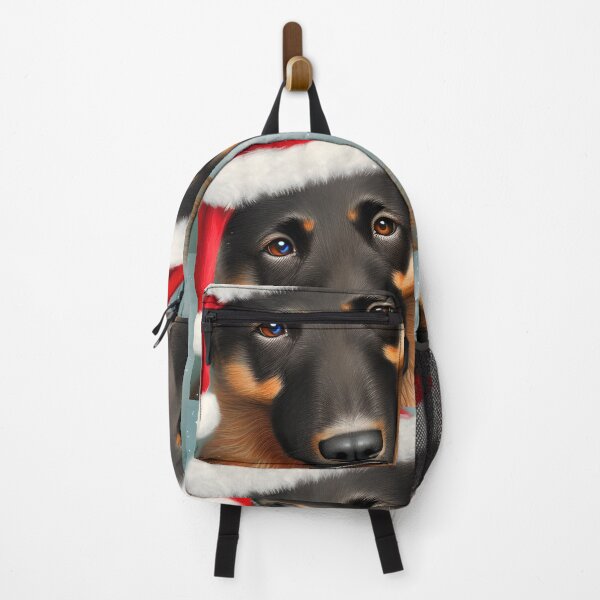 Item preview, Christmas Beauceron Wearing A Santa Hat designed and sold by ZenEverAI.
