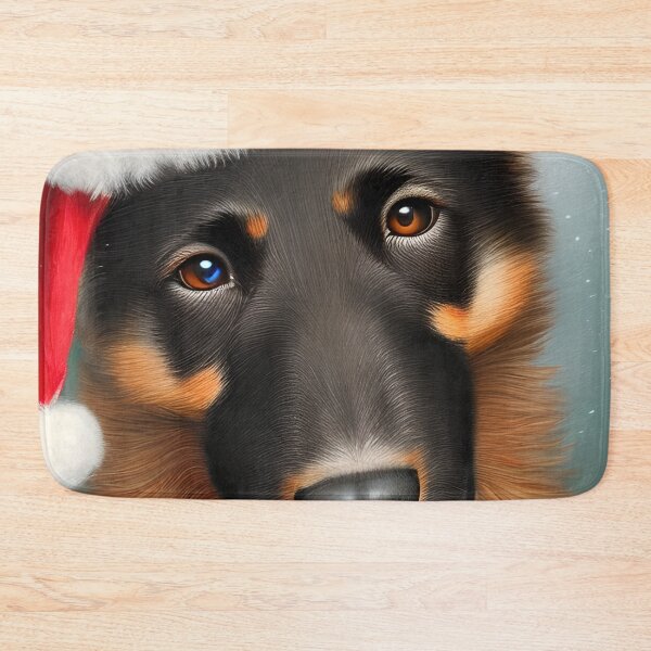Item preview, Christmas Beauceron Wearing A Santa Hat designed and sold by ZenEverAI.