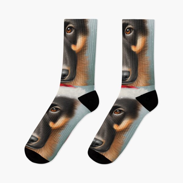 Item preview, Christmas Beauceron Wearing A Santa Hat designed and sold by ZenEverAI.