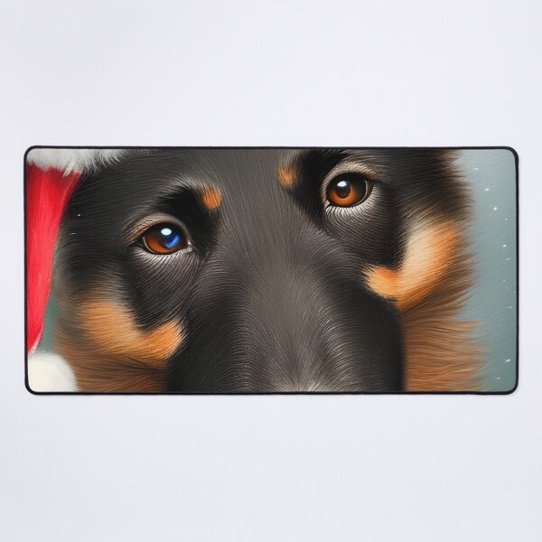 Item preview, Christmas Beauceron Wearing A Santa Hat designed and sold by ZenEverAI.
