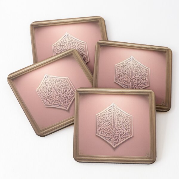 Item preview, pink mosaic and ancient Arab Islamic writing/ piece of art designed and sold by MaissaArt.