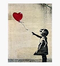 Banksy's Girl with a Red Balloon III Photographic Print