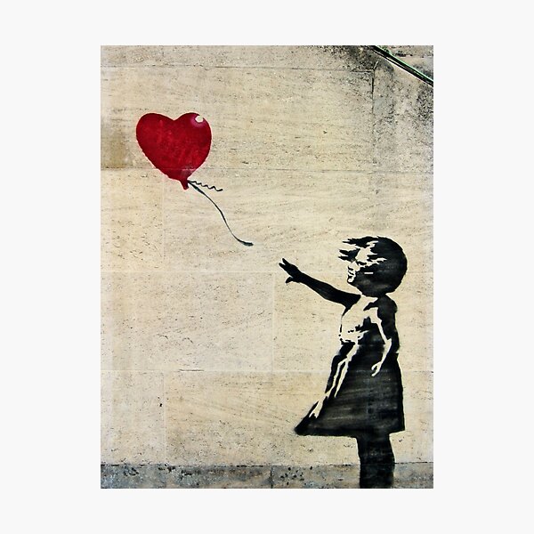 Item preview, Banksy's Girl with a Red Balloon III designed and sold by Ludwig Wagner.