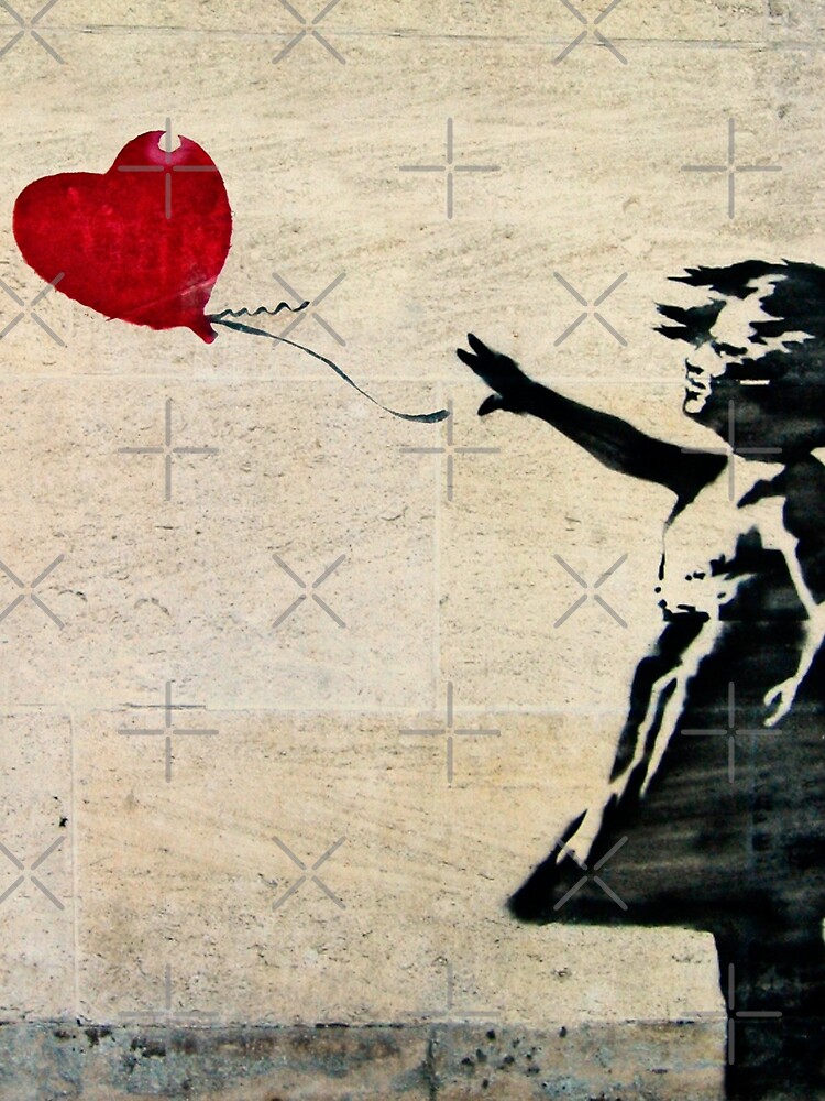 Banksy's Girl with a Red Balloon III by zuluspice
