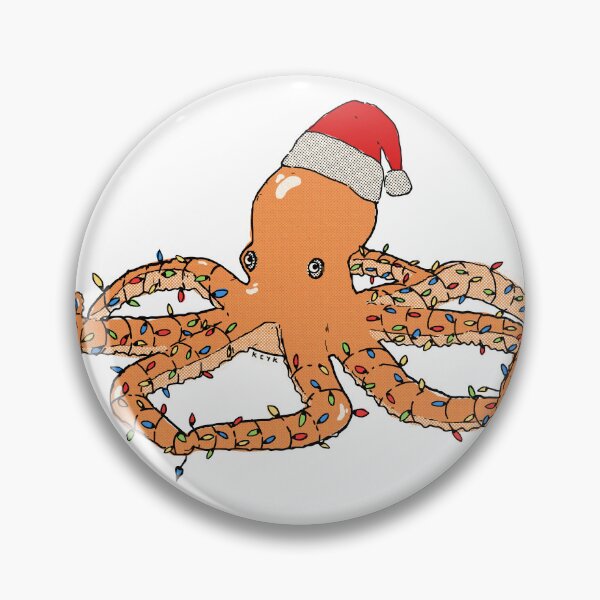 Item preview, Festive Octopus Christmas Card designed and sold by kcyk.