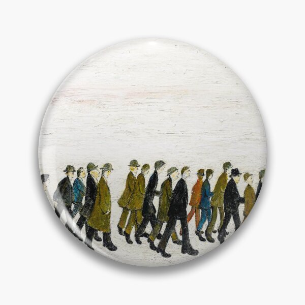 Item preview, Procession In South Wales - L S Lowry Large art prints designed and sold by buzztop.